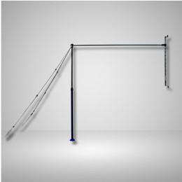 Перекладина гимнастическая пристенная на растяжках